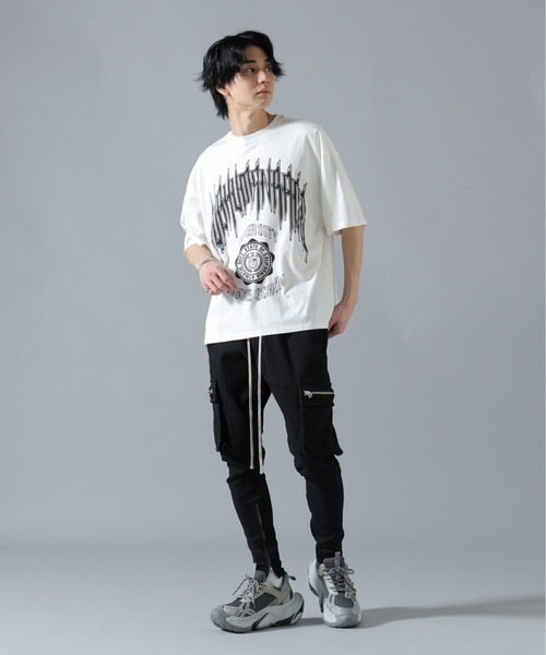 DANKE SCHON(ダンケシェーン)の「【WEB&DEPOT限定】DankeSchon/ダンケシェーン/S/S Tee COLLEGE(Tシャツ/カットソー・メンズ・ホワイト/ブラック・L/M)」の7枚目の写真