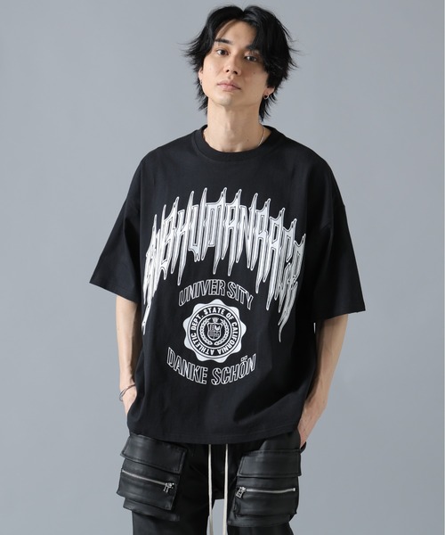 DANKE SCHON(ダンケシェーン)の「【WEB&DEPOT限定】DankeSchon/ダンケシェーン/S/S Tee COLLEGE(Tシャツ/カットソー・メンズ・ホワイト/ブラック・L/M)」の10枚目の写真