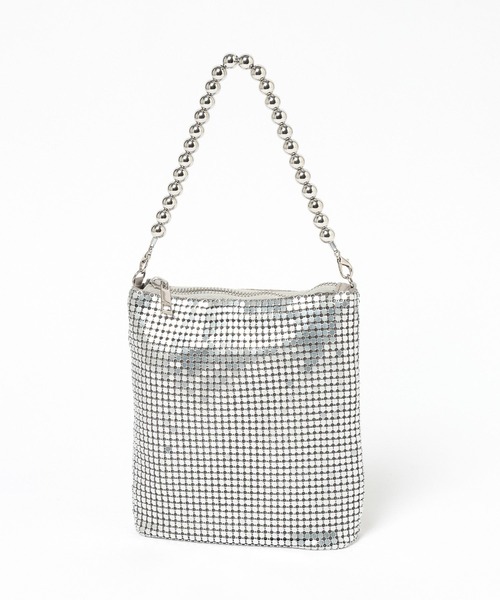 LEPSIM（レプシィム）の「メタルメッシュミニバッグ　646443（ショルダーバッグ・レディース・ブラック/シルバー・ONE SIZE）」の15枚目の写真