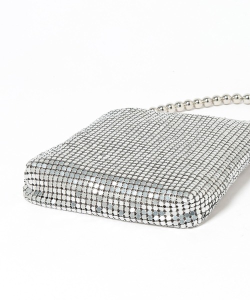 LEPSIM（レプシィム）の「メタルメッシュミニバッグ　646443（ショルダーバッグ・レディース・ブラック/シルバー・ONE SIZE）」の13枚目の写真