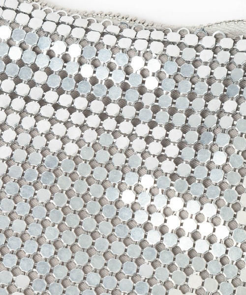 LEPSIM（レプシィム）の「メタルメッシュミニバッグ　646443（ショルダーバッグ・レディース・ブラック/シルバー・ONE SIZE）」の7枚目の写真