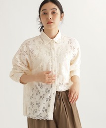 studio CLIP | 【daily CLIP】中花レースシャツ(シャツ/ブラウス)