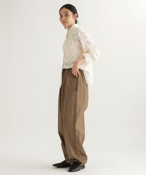 studio CLIP（スタディオクリップ）の「【daily CLIP】中花レースシャツ（シャツ/ブラウス・レディース・ブラック/オフホワイト・FREE）」の7枚目の写真