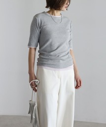 Bonjour Sagan（ボンジュールサガン）の「ハーフスリーブレイヤードセットトップス（Tシャツ/カットソー）」