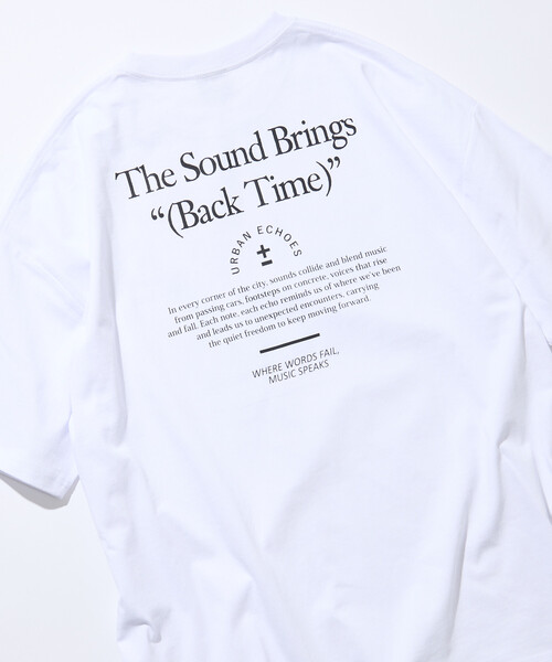 セール】限定展開 ビッグシルエット バックプリント クルーネック T