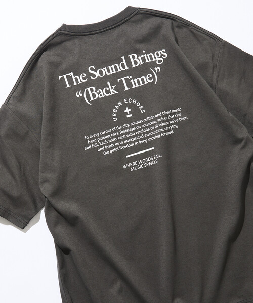 セール】限定展開 ビッグシルエット バックプリント クルーネック T