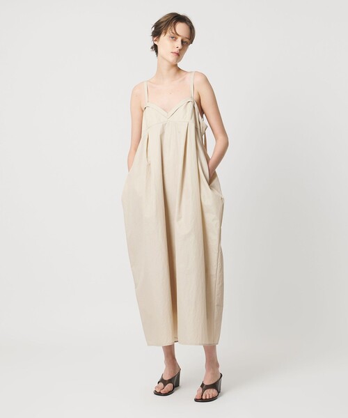 AEWEN MATOPH（イウエン マトフ）の「＜AEWEN MATOPH＞コクーンキャミワンピース ‐ ウォッシャブル ‐（ワンピース・レディース・ベージュ/ブラック・36/38）」の3枚目の写真