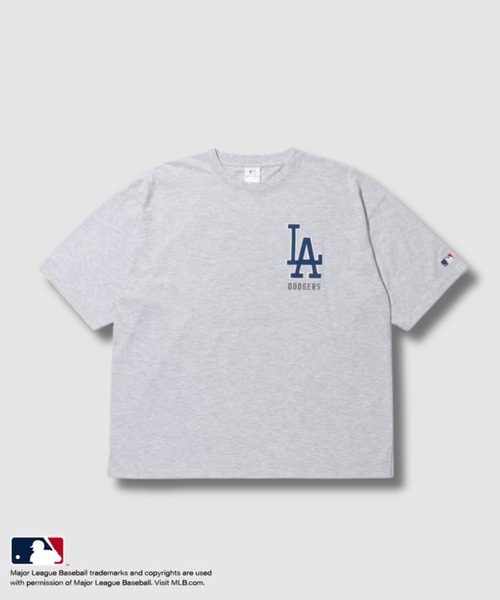 MLB（メジャーリーグベースボール）の「MLBツイルワッペンTシャツ（Tシャツ/カットソー・メンズ・アッシュ/ネイビー/ホワイト/ブラック・L/XL/M）」の5枚目の写真