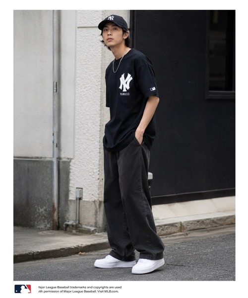 MLB（メジャーリーグベースボール）の「MLBツイルワッペンTシャツ（Tシャツ/カットソー・メンズ・アッシュ/ネイビー/ホワイト/ブラック・L/XL/M）」の10枚目の写真