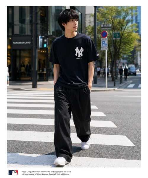 MLB（メジャーリーグベースボール）の「MLBツイルワッペンTシャツ（Tシャツ/カットソー・メンズ・アッシュ/ネイビー/ホワイト/ブラック・L/XL/M）」の11枚目の写真