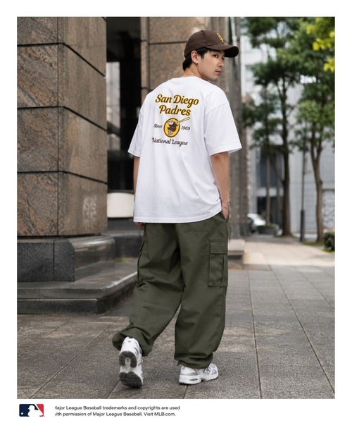 MLB（メジャーリーグベースボール）の「MLBツイルワッペンTシャツ（Tシャツ/カットソー・メンズ・アッシュ/ネイビー/ホワイト/ブラック・L/XL/M）」の12枚目の写真