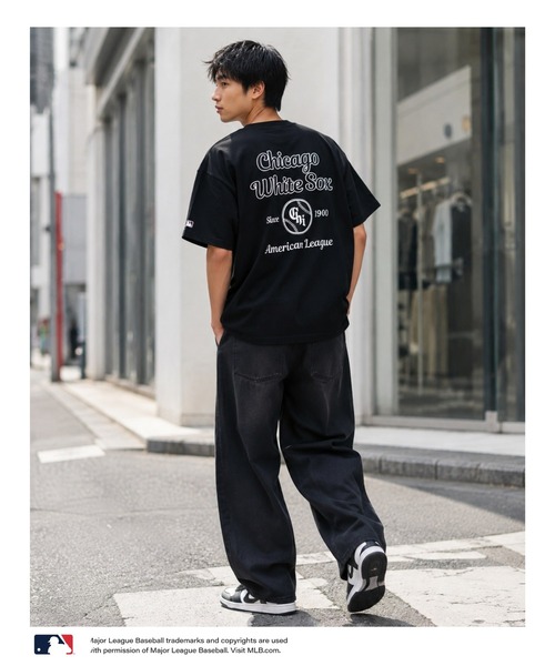 MLB（メジャーリーグベースボール）の「MLBツイルワッペンTシャツ（Tシャツ/カットソー・メンズ・アッシュ/ネイビー/ホワイト/ブラック・L/XL/M）」の15枚目の写真