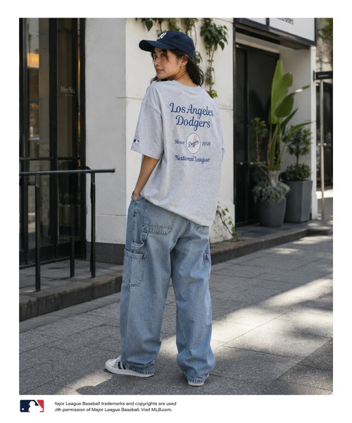 MLB（メジャーリーグベースボール）の「MLBツイルワッペンTシャツ（Tシャツ/カットソー・メンズ・アッシュ/ネイビー/ホワイト/ブラック・L/XL/M）」の18枚目の写真
