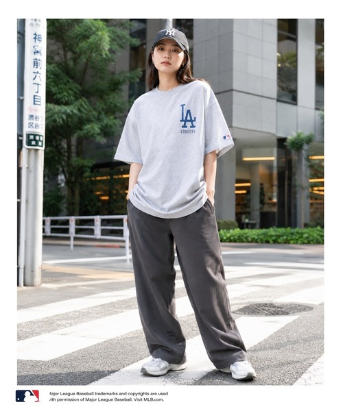 MLB（メジャーリーグベースボール）の「MLBツイルワッペンTシャツ（Tシャツ/カットソー・メンズ・アッシュ/ネイビー/ホワイト/ブラック・L/XL/M）」の17枚目の写真
