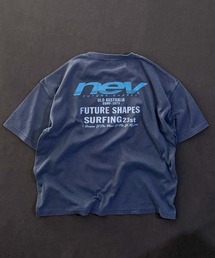 THE CASUAL（カジュアル）の「【NEV】ピグメント加工 オーバーサイズ プリント Tシャツ（Tシャツ/カットソー）」