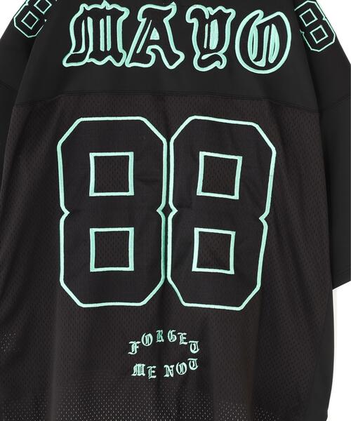 ROYAL FLASH（ロイヤルフラッシュ）の「MAYO/メイヨー/刺繍ゲームシャツ（Tシャツ/カットソー・メンズ・ブラック/ブルー・M）」の3枚目の写真