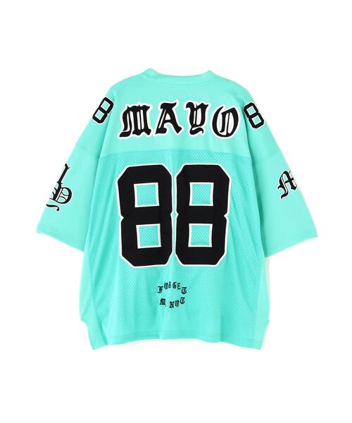 ROYAL FLASH（ロイヤルフラッシュ）の「MAYO/メイヨー/刺繍ゲームシャツ（Tシャツ/カットソー・メンズ・ブラック/ブルー・M）」の5枚目の写真