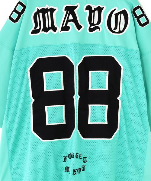 ROYAL FLASH（ロイヤルフラッシュ）の「MAYO/メイヨー/刺繍ゲームシャツ（Tシャツ/カットソー・メンズ・ブラック/ブルー・M）」の6枚目の写真