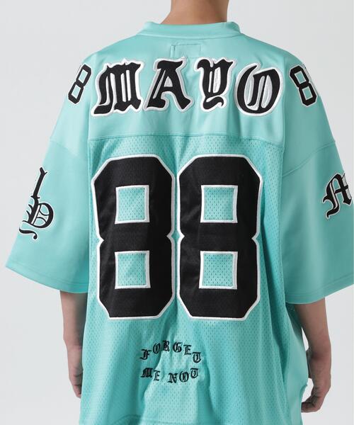 ROYAL FLASH（ロイヤルフラッシュ）の「MAYO/メイヨー/刺繍ゲームシャツ（Tシャツ/カットソー・メンズ・ブラック/ブルー・M）」の9枚目の写真