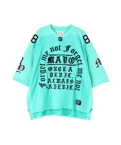 ROYAL FLASH（ロイヤルフラッシュ）の「MAYO/メイヨー/刺繍ゲームシャツ（Tシャツ/カットソー・メンズ・ブラック/ブルー・M）」の10枚目の写真