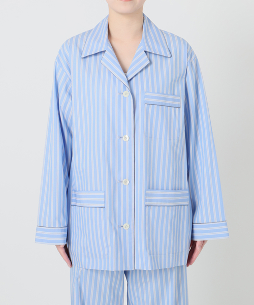 IENA LA BOUCLE（イエナラブークル）の「IENA LA BOUCLE コットンストライプスリーピーシャツ（シャツ/ブラウス・レディース・ライトブルー・FREE）」の22枚目の写真