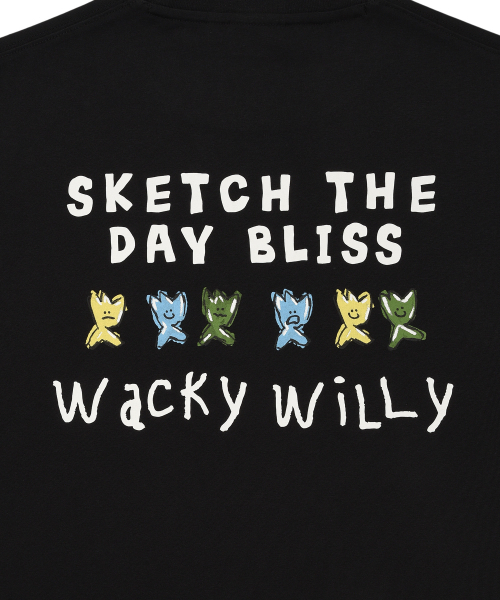 Wacky WiLLy(ワッキーウィリー)の「キキタイポグラフィック半袖Tシャツブラック(Tシャツ/カットソー・レディース・その他・SMALL/MEDIUM/LARGE/X-LARGE)」の7枚目の写真