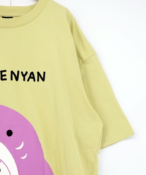 ScoLar Parity（スカラーパリティ）の「361120：しっぽ飛び出しサメニャン柄Tシャツ（Tシャツ/カットソー・レディース・イエロー/ブラック/オフホワイト・S/M）」の17枚目の写真