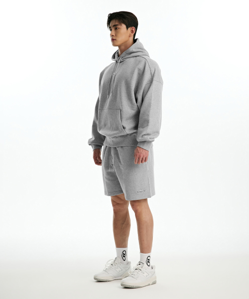 BORN TO WIN（ボーントゥウィン）の「CHROME B HOODIE [MELANGE GREY]（パーカー・メンズ・その他・1/2/3）」の4枚目の写真