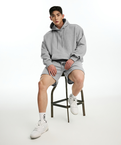 BORN TO WIN（ボーントゥウィン）の「CHROME B HOODIE [MELANGE GREY]（パーカー・メンズ・その他・1/2/3）」の9枚目の写真