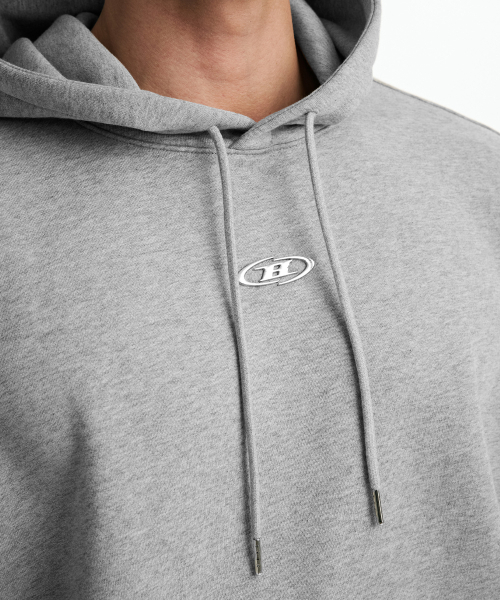 BORN TO WIN（ボーントゥウィン）の「CHROME B HOODIE [MELANGE GREY]（パーカー・メンズ・その他・1/2/3）」の10枚目の写真