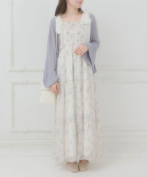 MAJESTIC LEGON(マジェスティックレゴン)の「ビジューボタンUVカットカーデ(カーディガン/ボレロ・レディース・アイボリー/ブラック/ブルー/ピンク/イエロー・MEDIUM)」の17枚目の写真