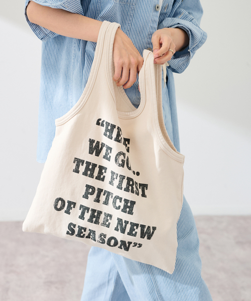 FRAMeWORK(フレームワーク)の「St johnd 3rd club 別注PEANUTS SWEAT バッグ(トートバッグ・レディース・イエロー/ベージュ/サックスブルー・FREE)」の6枚目の写真