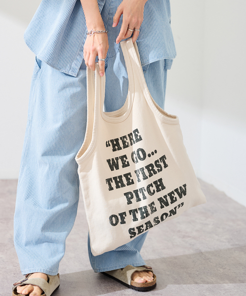 FRAMeWORK(フレームワーク)の「St johnd 3rd club 別注PEANUTS SWEAT バッグ(トートバッグ・レディース・イエロー/ベージュ/サックスブルー・FREE)」の7枚目の写真