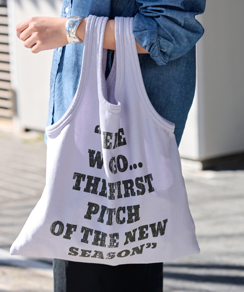 FRAMeWORK(フレームワーク)の「St johnd 3rd club 別注PEANUTS SWEAT バッグ(トートバッグ・レディース・イエロー/ベージュ/サックスブルー・FREE)」の9枚目の写真