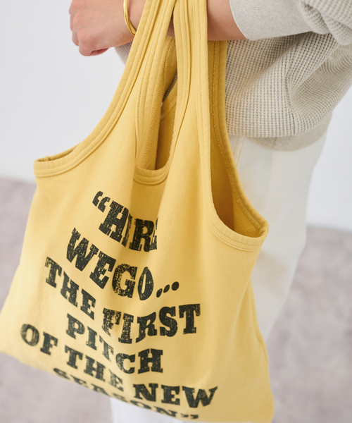 FRAMeWORK(フレームワーク)の「St johnd 3rd club 別注PEANUTS SWEAT バッグ(トートバッグ・レディース・イエロー/ベージュ/サックスブルー・FREE)」の12枚目の写真