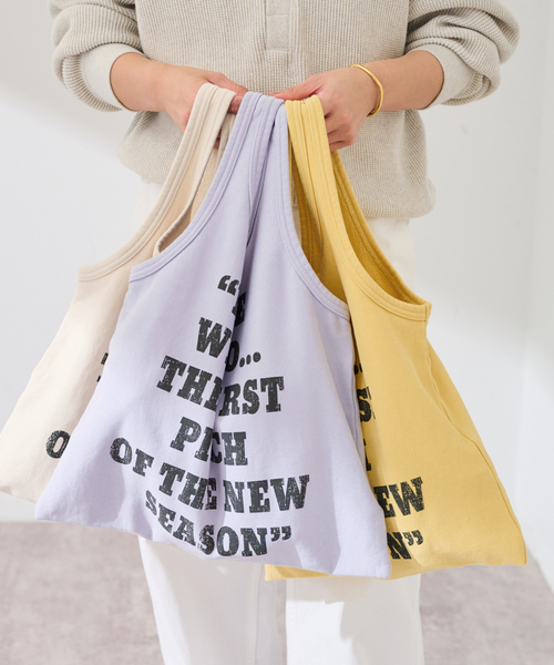 FRAMeWORK(フレームワーク)の「St johnd 3rd club 別注PEANUTS SWEAT バッグ(トートバッグ・レディース・イエロー/ベージュ/サックスブルー・FREE)」の13枚目の写真