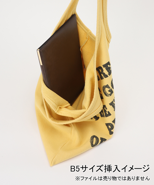 FRAMeWORK(フレームワーク)の「St johnd 3rd club 別注PEANUTS SWEAT バッグ(トートバッグ・レディース・イエロー/ベージュ/サックスブルー・FREE)」の19枚目の写真