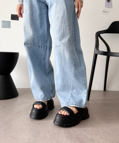 WEGO(ウィゴー)の「WEGO/【26年春夏新作】2wayカバーブーサン(サンダル・レディース・ブラック・LARGE/MEDIUM/SMALL)」の7枚目の写真