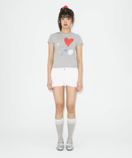 LOTSYOU(ロッツユー)の「lotsyou_Only You Tee Melange Gray(Tシャツ/カットソー・レディース・その他・SMALL/MEDIUM)」の3枚目の写真