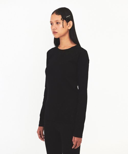 DIAGONAL(ダイアゴナル)の「LACE RAGLAN TEE (black)(Tシャツ/カットソー・レディース・その他・FREE)」の2枚目の写真