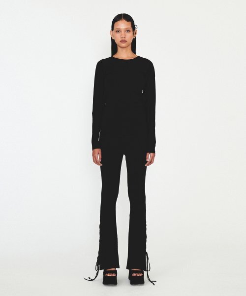 DIAGONAL(ダイアゴナル)の「LACE RAGLAN TEE (black)(Tシャツ/カットソー・レディース・その他・FREE)」の5枚目の写真
