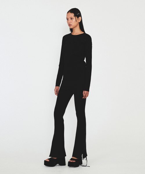 DIAGONAL(ダイアゴナル)の「LACE RAGLAN TEE (black)(Tシャツ/カットソー・レディース・その他・FREE)」の6枚目の写真