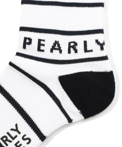 PEARLY GATES(パーリーゲイツ)の「【PEARLY GATES】MIXボーダーミドルSOX(ソックス/靴下・メンズ・ダークインディゴブルー/ホワイト系その他・FREE)」の5枚目の写真