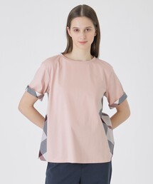 BLUE LABEL CRESTBRIDGE（ブルーレーベルクレストブリッジ）の「プレーティング天竺サイドチェックTシャツ（Tシャツ/カットソー）」