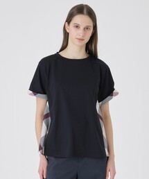 BLUE LABEL CRESTBRIDGE（ブルーレーベルクレストブリッジ）の「プレーティング天竺サイドチェックTシャツ（Tシャツ/カットソー）」