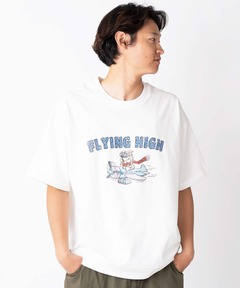 6.2oz ピグメントFLYING HIGH ビッグTEE