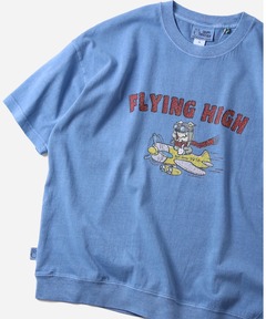 6.2oz ピグメントFLYING HIGH ビッグTEE