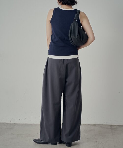 goocy(グーシー)の「【2セットアイテム】ヘンリータンク+ベーシックタンク(キャミソール・レディース・ネイビー/ブラック/グレー/レッド・FREE)」の22枚目の写真