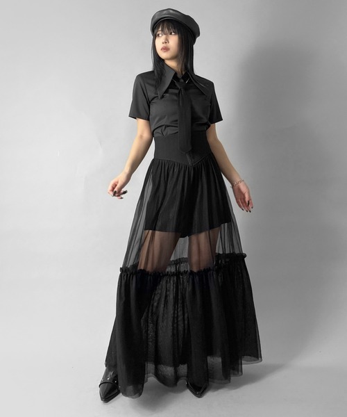 LVEU.(ラブユ.)の「【LVEU.】ビッグカラー半袖ブラウス / トップス ブラウス シャツ 半袖 ビックカラー ホワイト ブラック ブルー ZOZOTOWN限定(シャツ/ブラウス・レディース・ブルー/ブラック/ホワイト・FREE)」の20枚目の写真