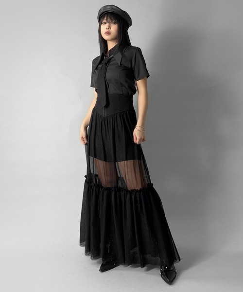 LVEU.(ラブユ.)の「【LVEU.】ビッグカラー半袖ブラウス / トップス ブラウス シャツ 半袖 ビックカラー ホワイト ブラック ブルー ZOZOTOWN限定(シャツ/ブラウス・レディース・ブルー/ブラック/ホワイト・FREE)」の21枚目の写真